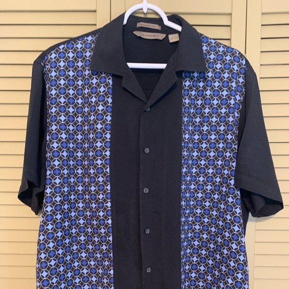 💯 Washable Silk Men’s Camp Style Casual Shirt - Picture 9 of 10